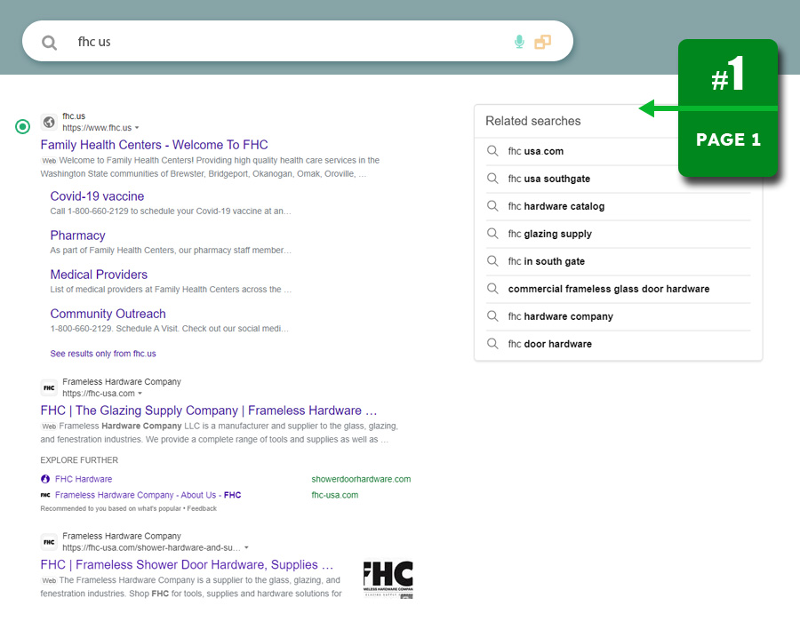 bing search results for fhc keyword