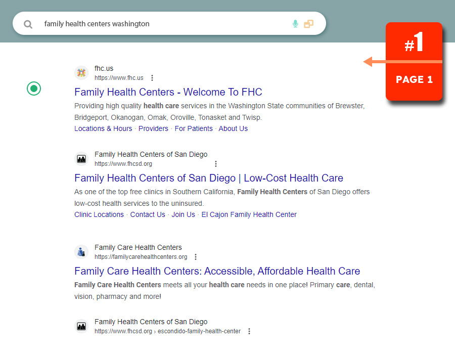 search engine optimization for medical service website