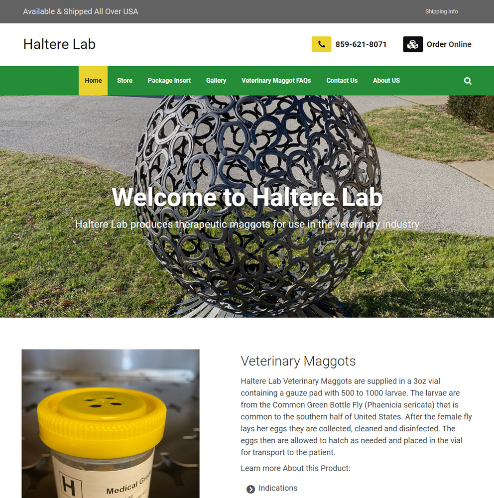 Laboratory website design