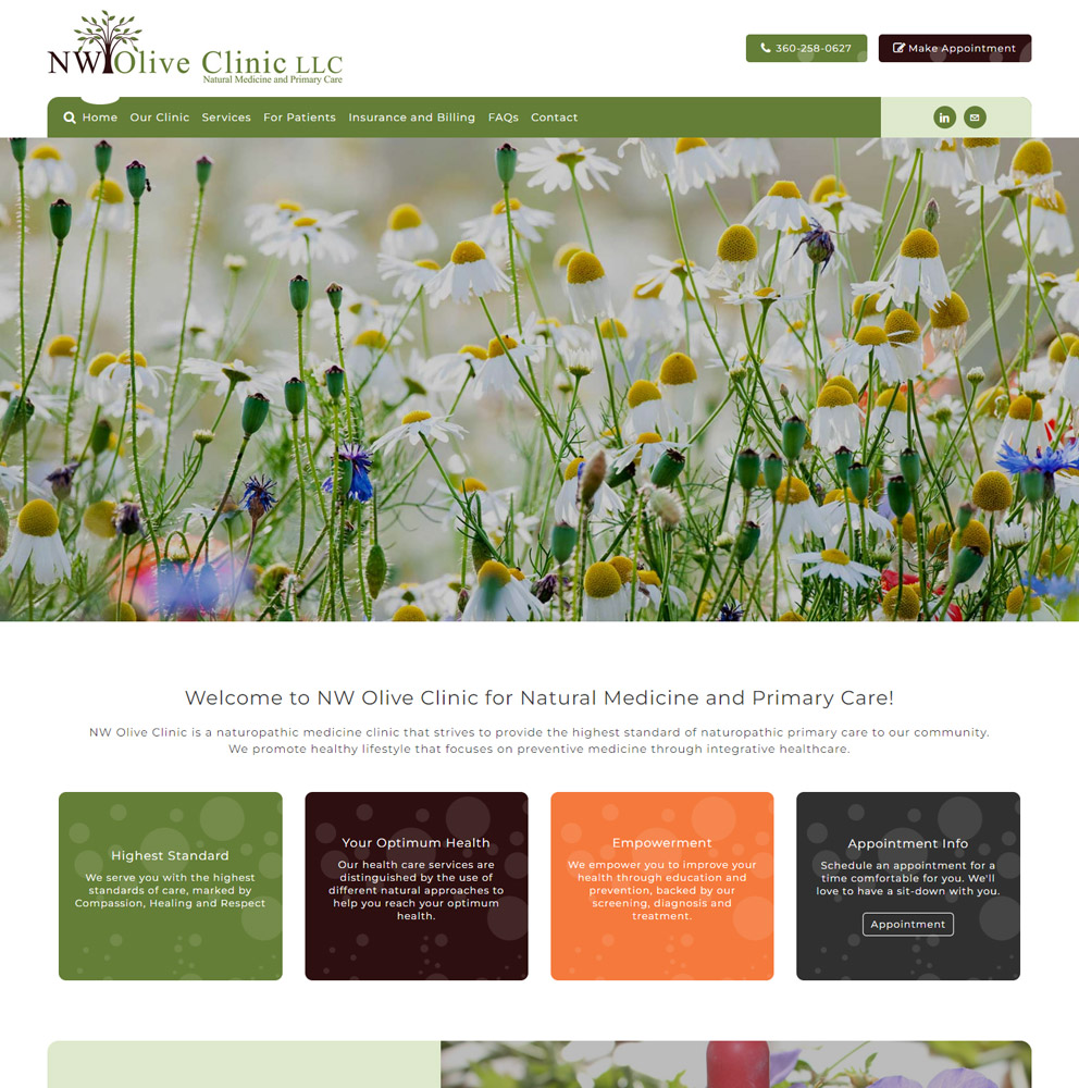 NW Olive Clinic LLC natural medicine website